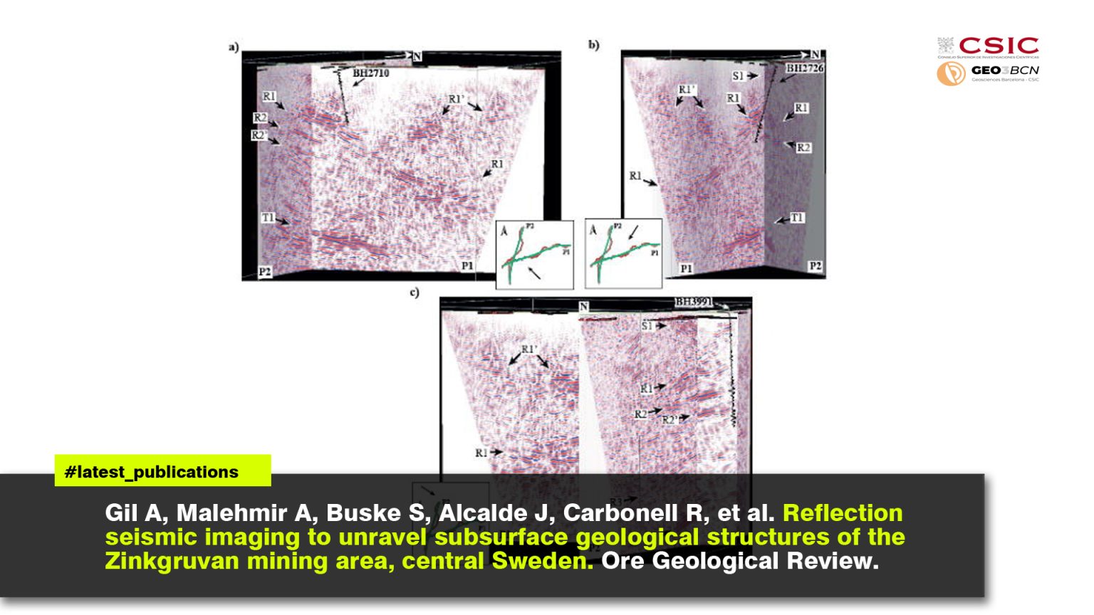 Reflection seismic imaging to unravel subsurface geological structures of the Zinkgruvan mining area, central Sweden